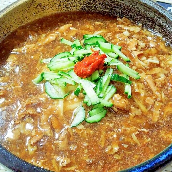 ボリュームたっぷり☆やわらか豚肉☆ジャージャー麺